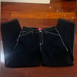 Denim dickies white stitching